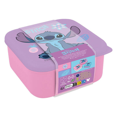 Scatole per snack Disney Stitch 3 in 1