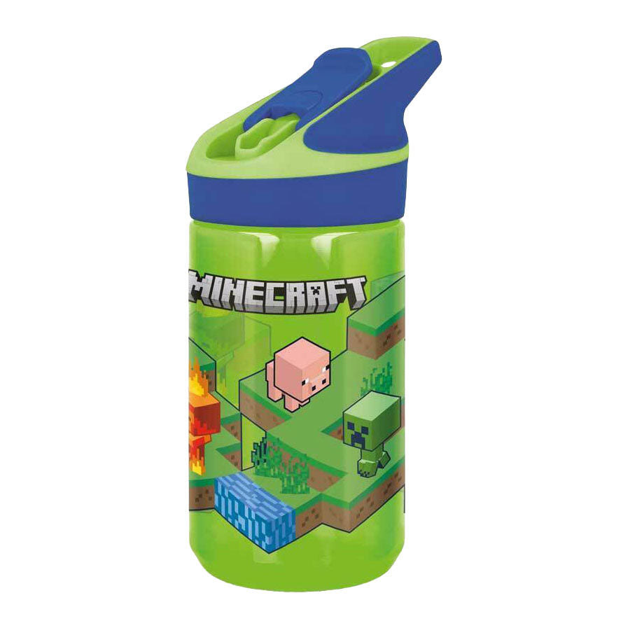 Botella de agua premium tritan de Minecraft - 480 ml