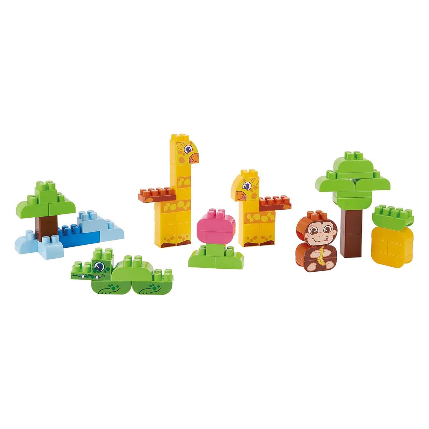 Ecoiffier brick box mattoncini giungla - 200 pz.