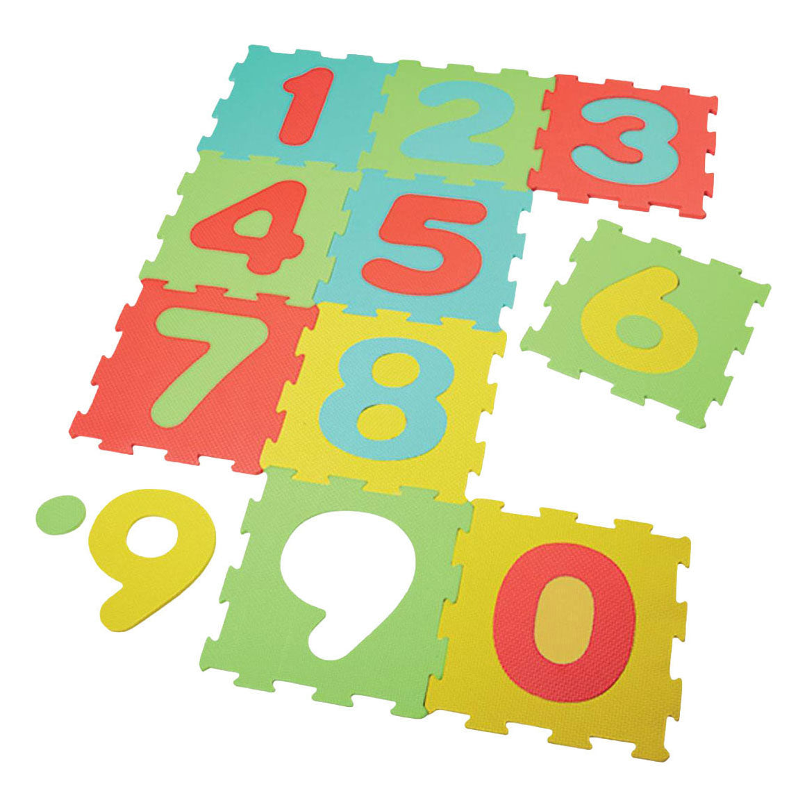 Puzzle da pavimento Eva 30x30x1cm figure 10 pezzi