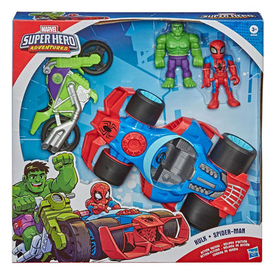 Hasbro superhéroe aventuras acción corredores - 2 autos de carreras