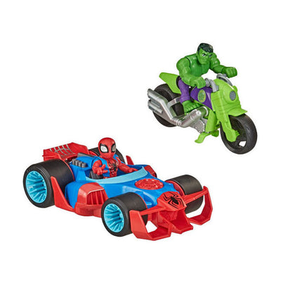 Hasbro superhéroe aventuras acción corredores - 2 autos de carreras