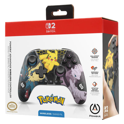 Funda protectora del mando inalámbrico Pokémon power a switch 2 - mega evoluciones