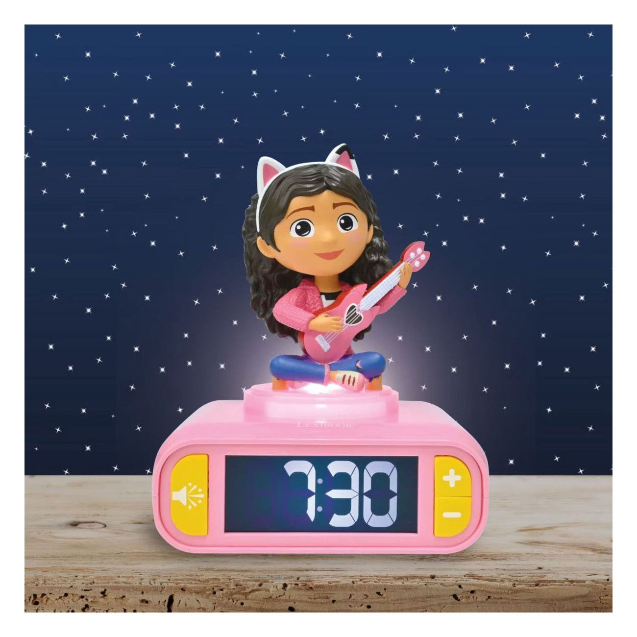 Gabby dollhouse 3d digitale alarmklok met licht en geluid
