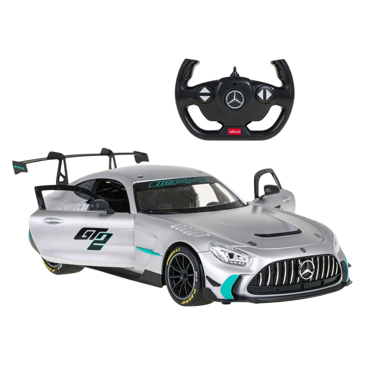 Rc bestuurbare auto meedes-amg gt2 - 1:14