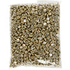 Perline con lettere dell'azienda Creativ, d 7 mm, dimensione del buco 1 mm, ca. 1500 pezzi, oro, 165 gr 1 scatola