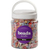 Cuentas pastel Creativ Company, medidas 9-12 mm, medida del agujero 1,2 mm, aprox. 1600 piezas, 500 g, 700 ml 1 caja