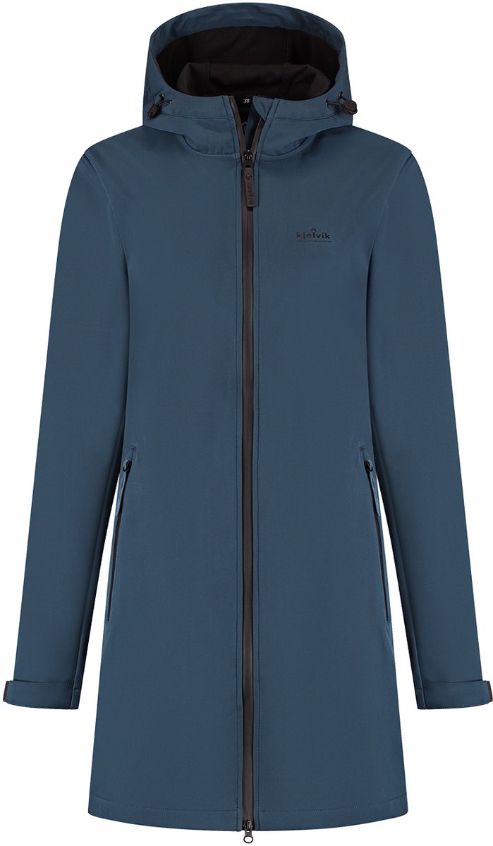 Kjelvik outdoorjas ines donkerblauw