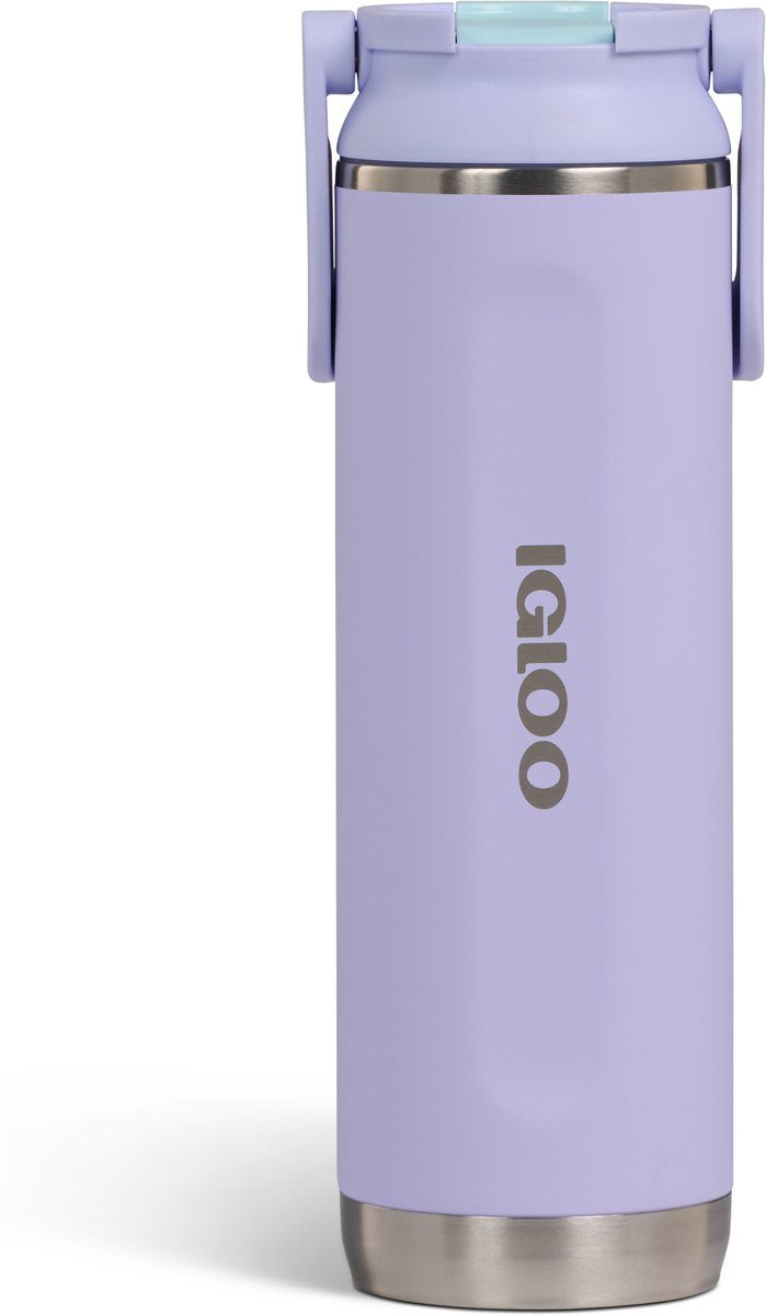 Igloo - sipper sportivo - borraccia - lilla - 600 ml - thermos