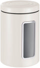 Contenedor de almacenamiento Wesco línea clásica con ventana | 2 litros | metal - arena mate | tarro de almacenamiento