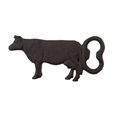 Apribottiglie Clayre Eef mucca metallo ruggine marrone 15x1x7 cm
