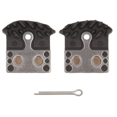 Blocco freno a disco Shimano Set di metallo J04C con pinne di raffreddamento