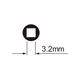 Icetoolz Spaak Niple Key 12B3 para Nippels de 3.2 mm (cuadrado)