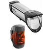 Busch Muller Lighting Set Busch und Müller Ixon Core + Ixxi Light USB USB ricaricabile 50 Lux Black Silver