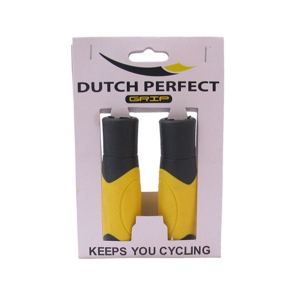 Mango de bicicleta de goma resistente, 80 cm, negro