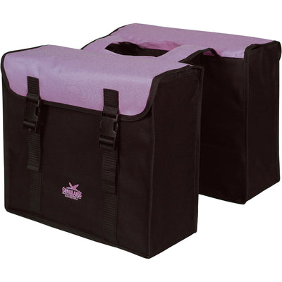 Bolsa doble de Groenlandia, L Negro Purple. Dimensiones 38x34x13cm. Contenido 35L