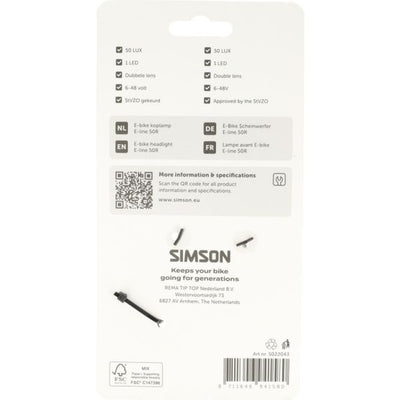 Simson faro anteriore aurora e-line 50r