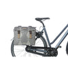 Basil Elegance Double Bicycle Borse, Chateau Taupe, Pet riciclato, Universal Bridge, 40-49L