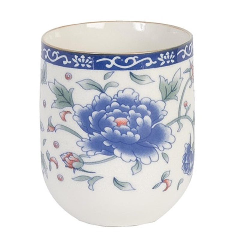 Clayre eef mok blauwe bloem 100ml