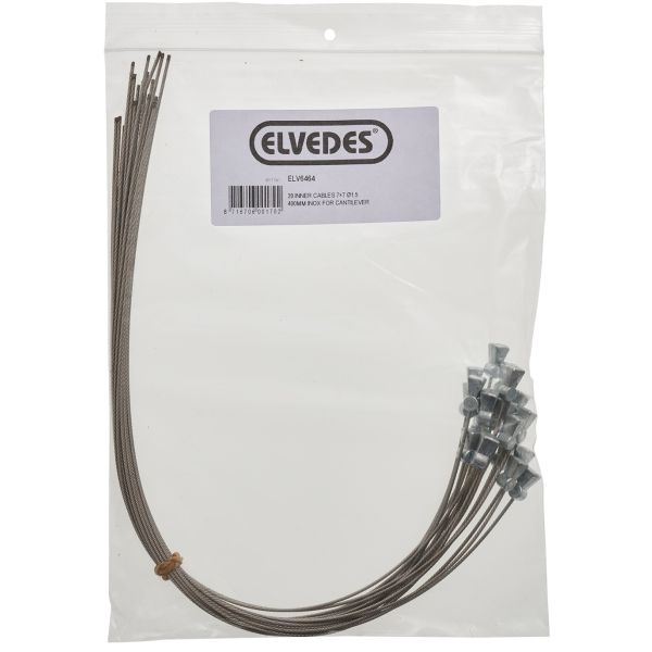 Cavo interno in acciaio inossidabile Elvedes Ø1,5 mm L = 400 mm (20 pezzi in borsa)
