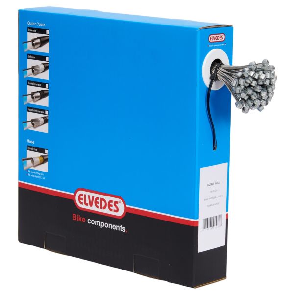 Elvedes Cavo freno in acciaio inossidabile 2250mm 6427RVS-49-box (100 pezzi)