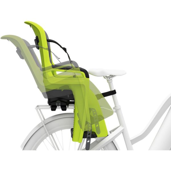 Asiento infantil Thule detrás de viaje a lo largo de 2 para el accesorio de estante de equipaje - Zen Lime
