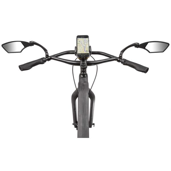 Espejo de bicicleta M-onda 110 x 55 mm negro derecho