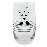 Clayre eef drinkglas vogels 320ml - afbeelding 1