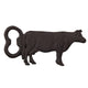 Apribottiglie Clayre Eef mucca metallo ruggine marrone 15x1x7 cm