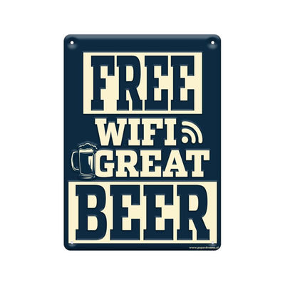 Tablero de texto metálico Paperdreams - wifi gratuito