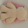 Coccole coniglietto beige con orecchie rosa. 26cm