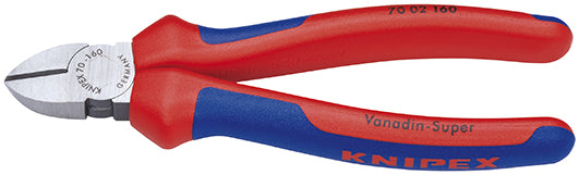 Knipex zijsnijtang 70 02 125 kniptang (rood blauw)
