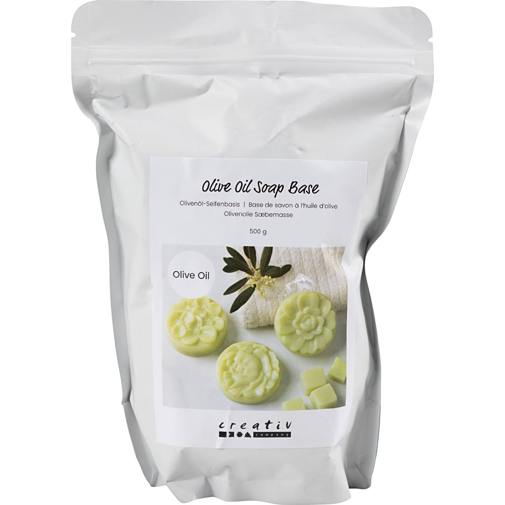 Base sapone all'olio d'oliva, granulato, 500 gr 1 scatola Creativ Company