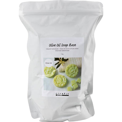 Base sapone all'olio d'oliva Creativ Company, granulato, 1000 gr 1 scatola