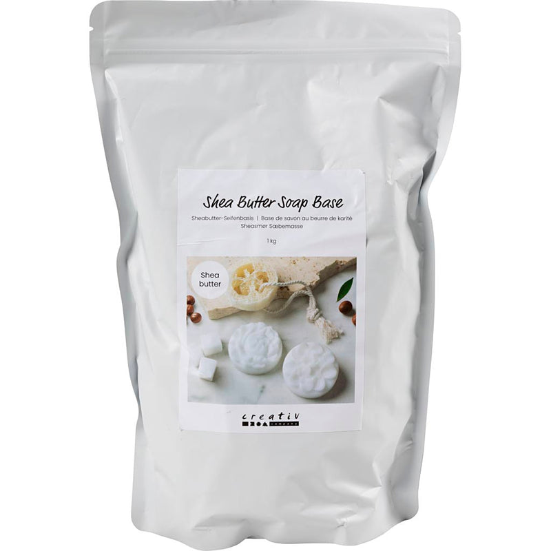 Creativ company base de jabón con manteca de karité, granulado, 1000 gr 1 caja