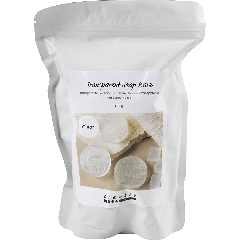 Creativ company base sapone trasparente, granulato, 500 gr 1 scatola