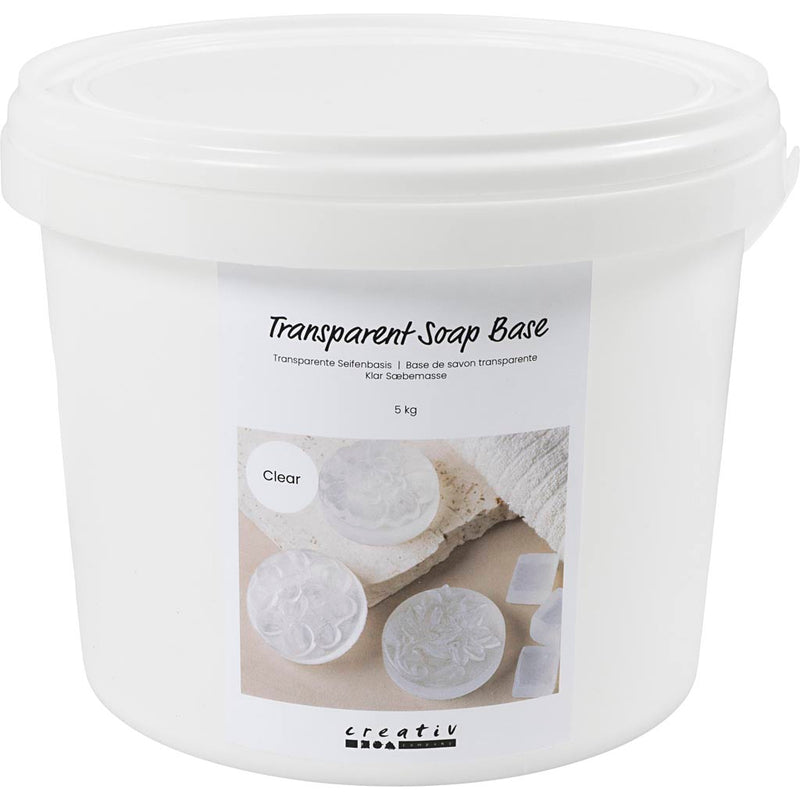 Creativ company base sapone trasparente, granulato, 5000 gr 1 scatola