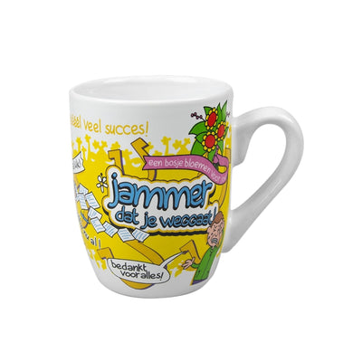 Paperdreams cartoon mug - sorry to see you go