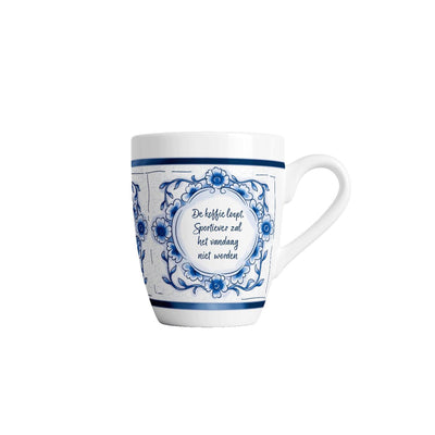 Paperdreams delfts blauwe mok koffie