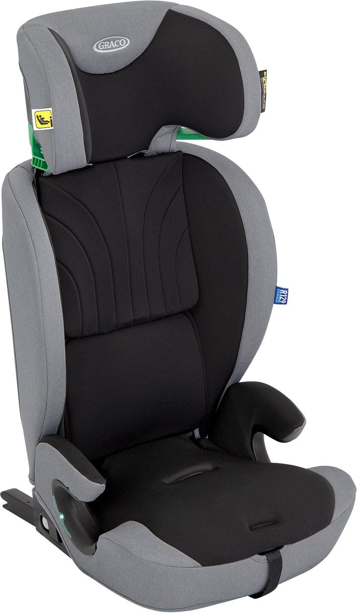 Graco energi i-size r129 - meteor - silla de auto con isofix y top tether - de 76 a 150 cm (aprox. 15 meses a 12 años)