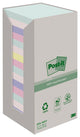 Post-it adesivi post-it riciclati 76 x 76 conf. 16 colori in cartoncino