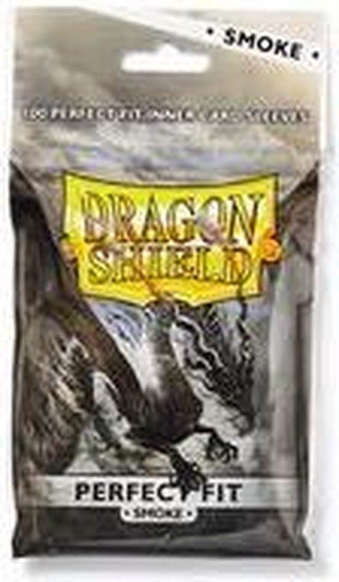 Dragonshield 100 maniche Dragon Shield, buste interne per carte di dimensioni standard fumo, perfetta vestibilità