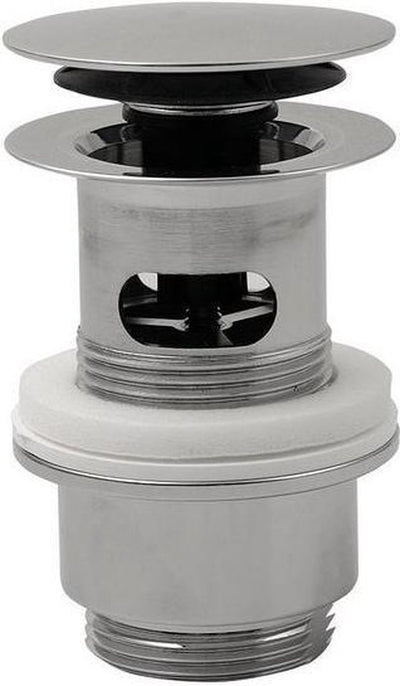 Tappo di scarico Plieger bloccabile cliccabile diametro 6,3 cm dimensione filettatura 5-4 cromato