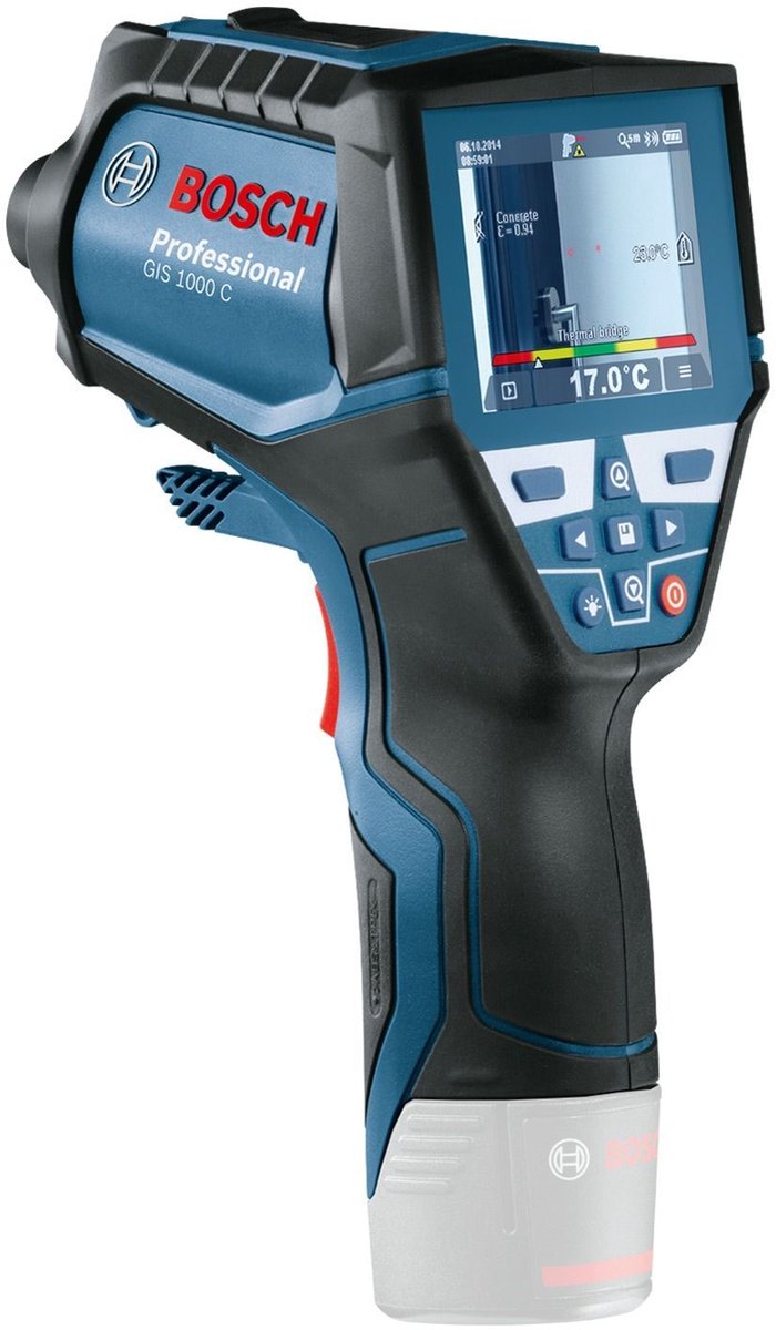 Bosch professional gis 1000 c termometro ir professionale display (termometro) 50:1 -40 fino a +1000 °c pirometro