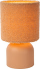 Lucide woolly - lámpara de mesa - ø 16 cm - 1xe14 - amarillo ocre - japandi