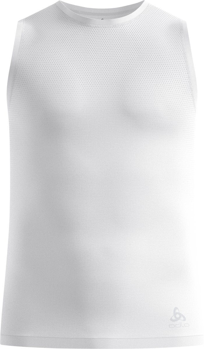 Camiseta interior Odlo performance x-light con cuello redondo - hombres - blanco - l