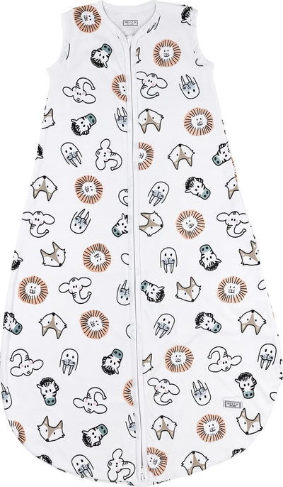 Meyco baby animal baby summer sleeping bag round - multicolour - 62cm - 0.5 tog