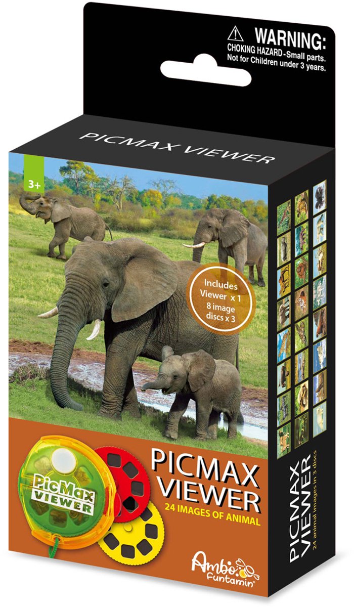 Ambo toy viewer wild animals educational nature game.