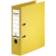 Ordner falken chromocolor a4 80 mm pp (polypropeen) geel 2-rings 1 stuk