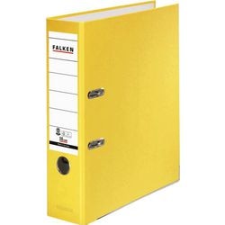 Raccoglitore Falken a4 80 mm giallo 2 anelli in cartone riciclato